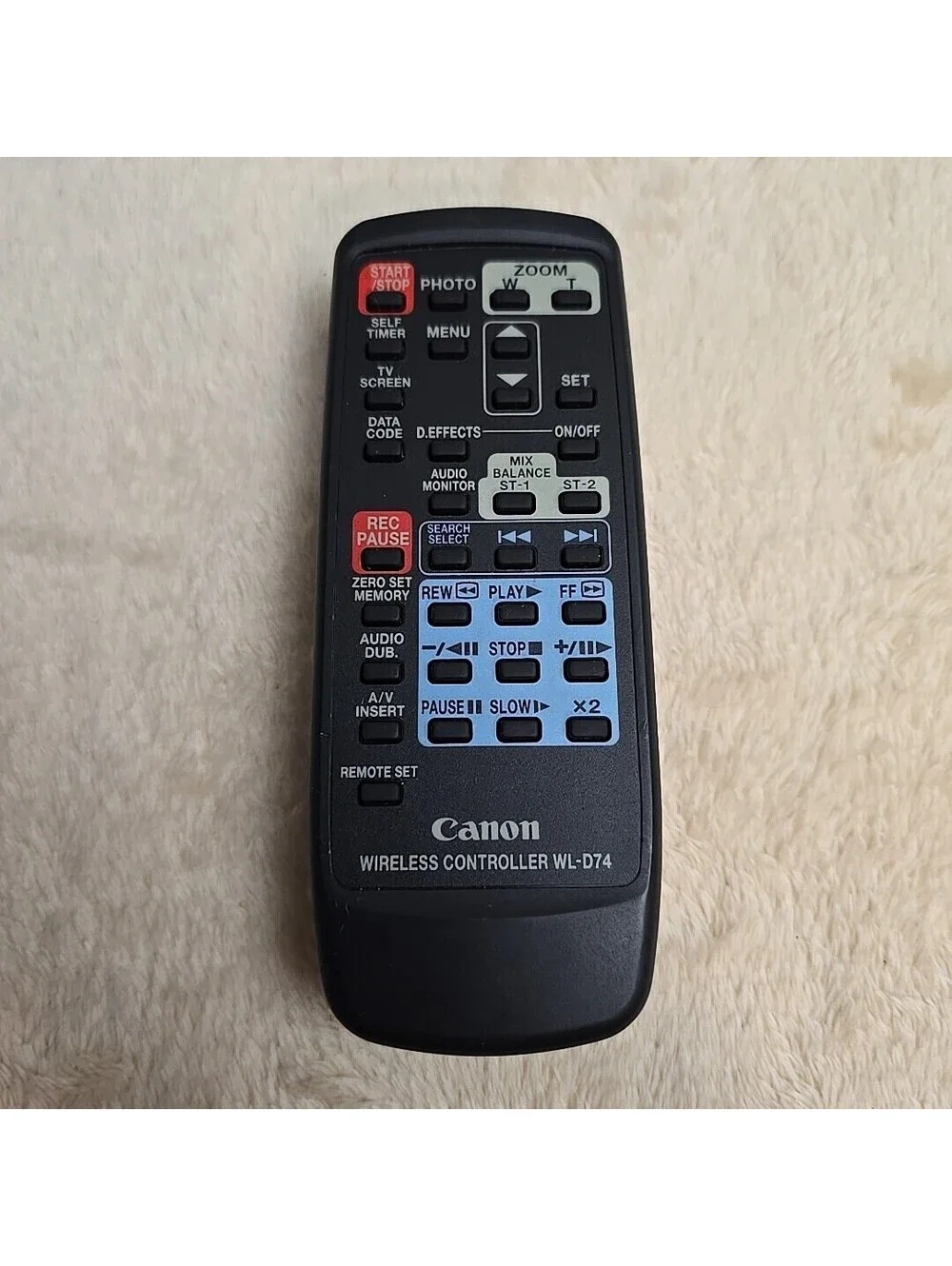 OEM GENUINE - CANON WL-D74 VIDEO CAMERA REMOTE CONTROL - TESTED - DD-2788